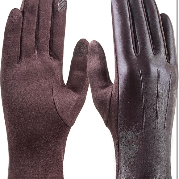 Gloves, Intelligent Touch Screen Warm and Comfortable Wool Lined Gloves 2 Pairs - Picture 2 of 5